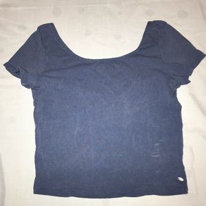 Blue Crop Top